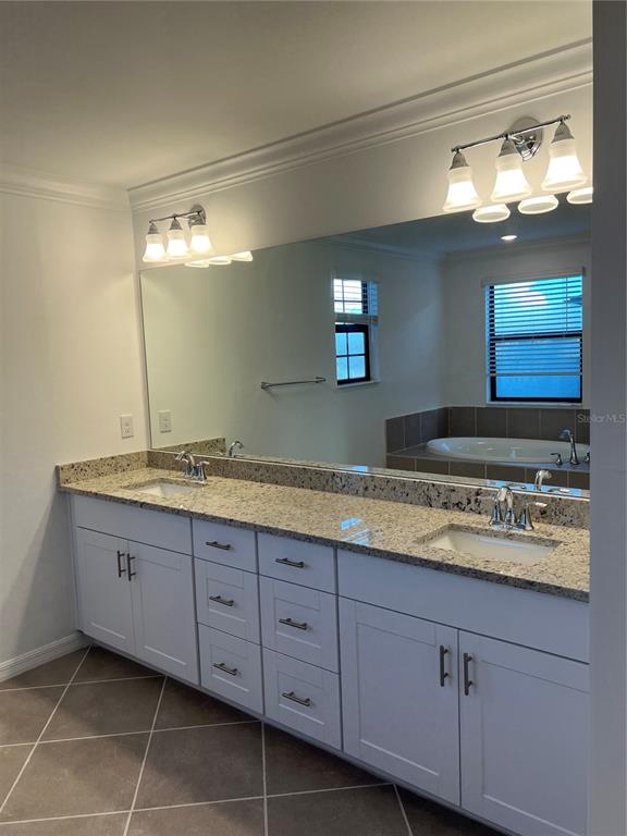 19524 Fishhawk Trail Venice, FL 34293 - Photo 29 of 30 a bathroom with a sink and a large mirror