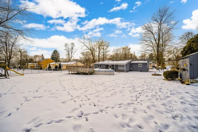 a view of road with card