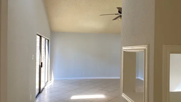 a view of an empty room