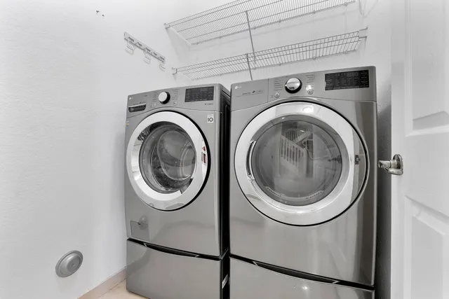 a view of storage and utility room