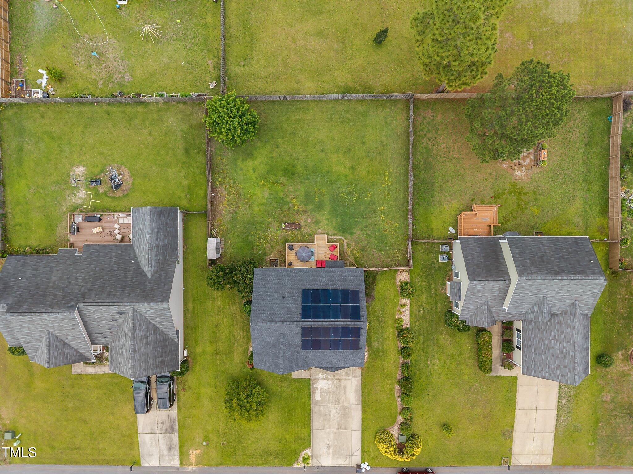 76 Haywood Street Spring Lake, NC 28390 - Photo 21 of 28 an aerial view of a house with a pool