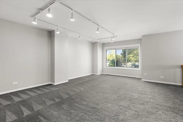 a view of hallway with stairs