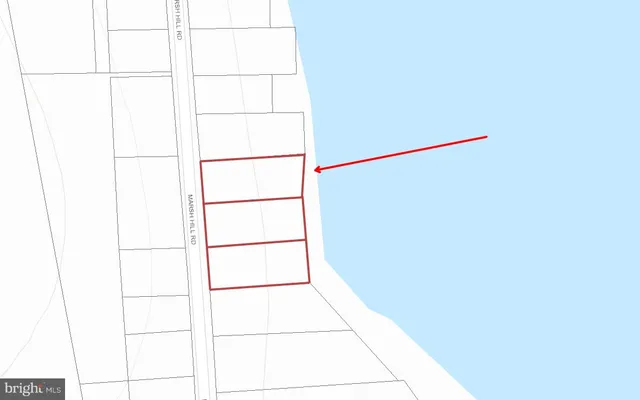 a view of a lake with houses