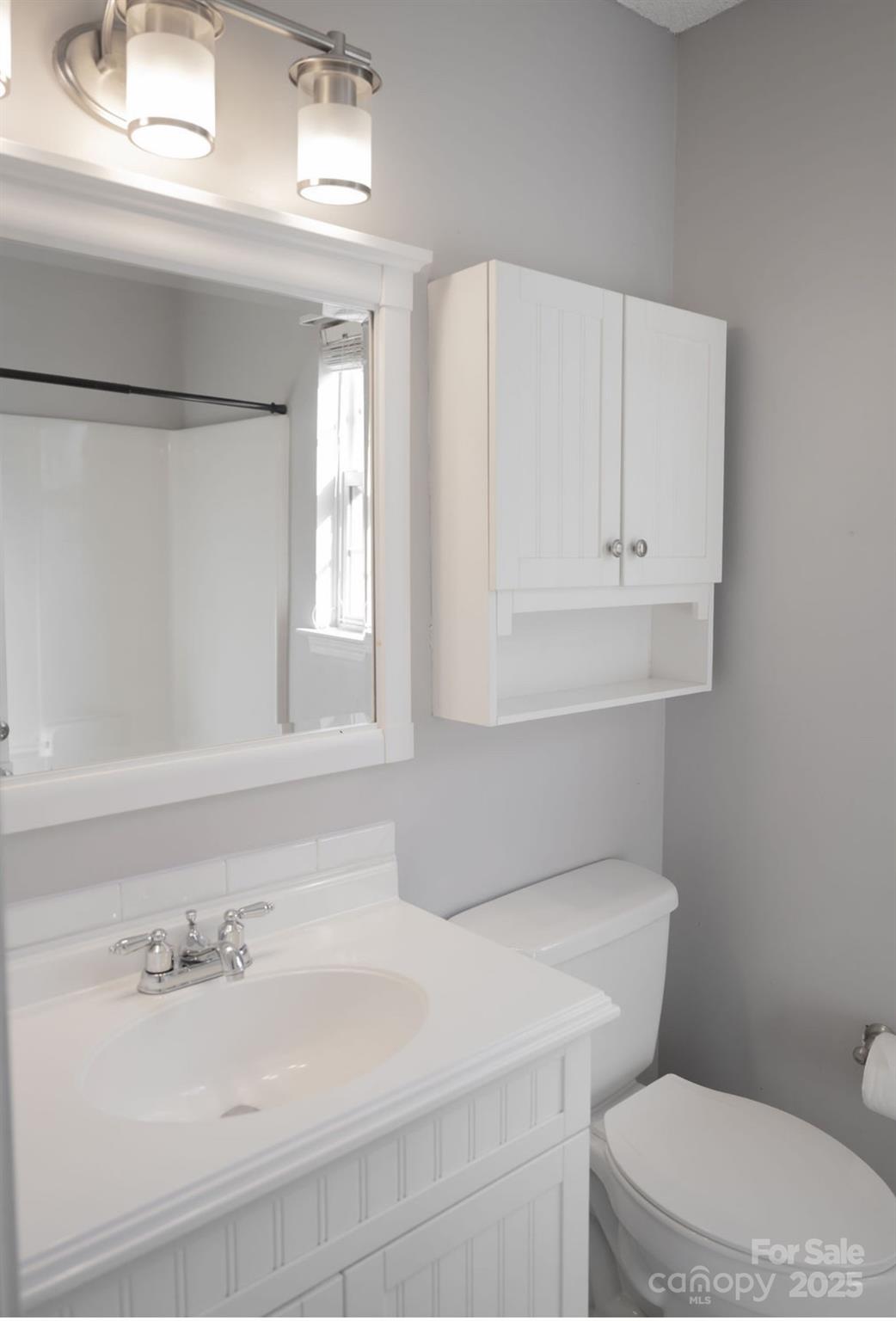 105 South Tanninger Road Mount Holly, NC 28120 - Photo 27 of 46 a bathroom with a sink a toilet and vanity