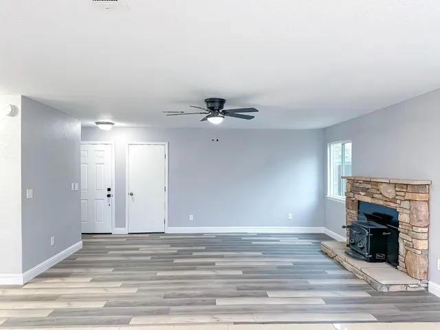 a close view of closet