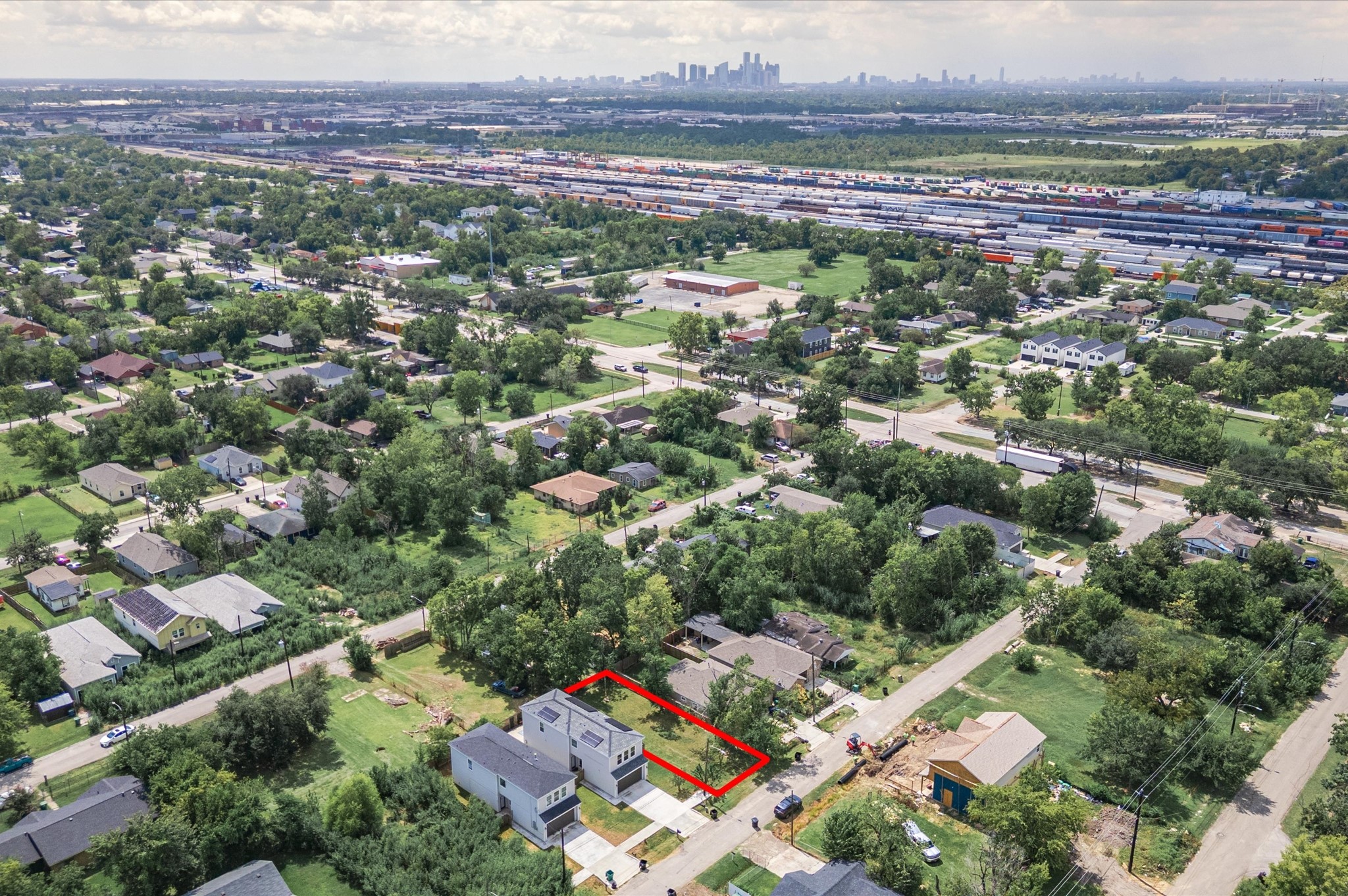 0 Blue Street Houston, TX 77028 - Photo 4 of 6 an aerial view of a city