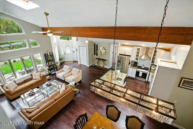 a view of a storage room