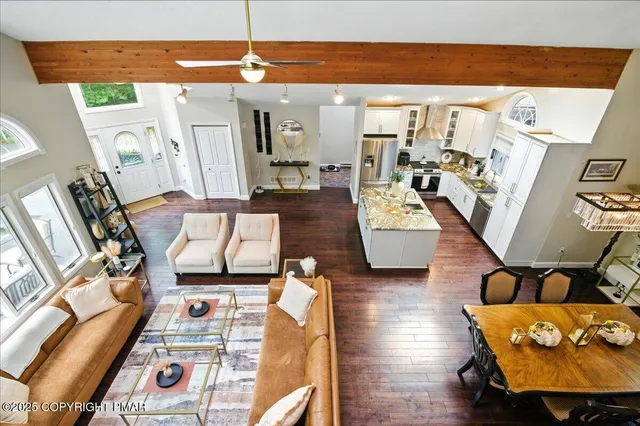 a view of a building with a door