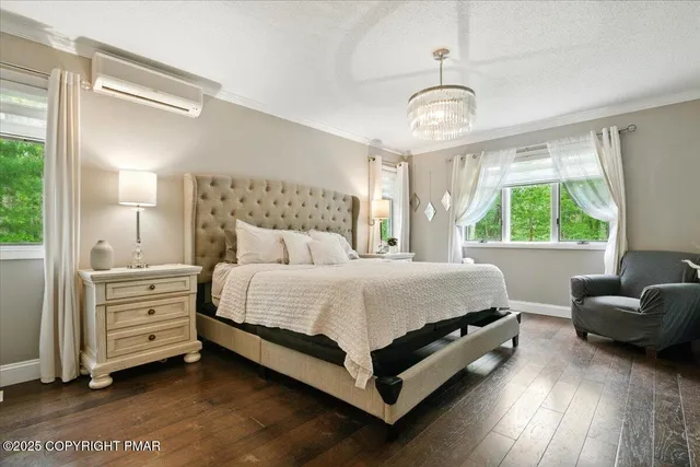 an aerial view of a house with yard and outdoor space