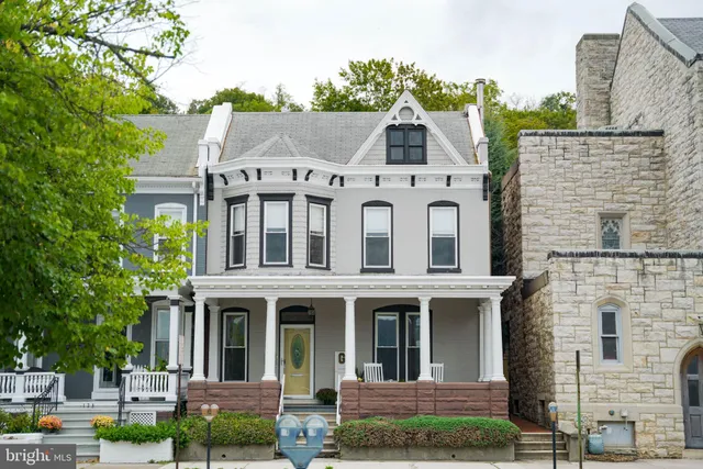 front view of white house