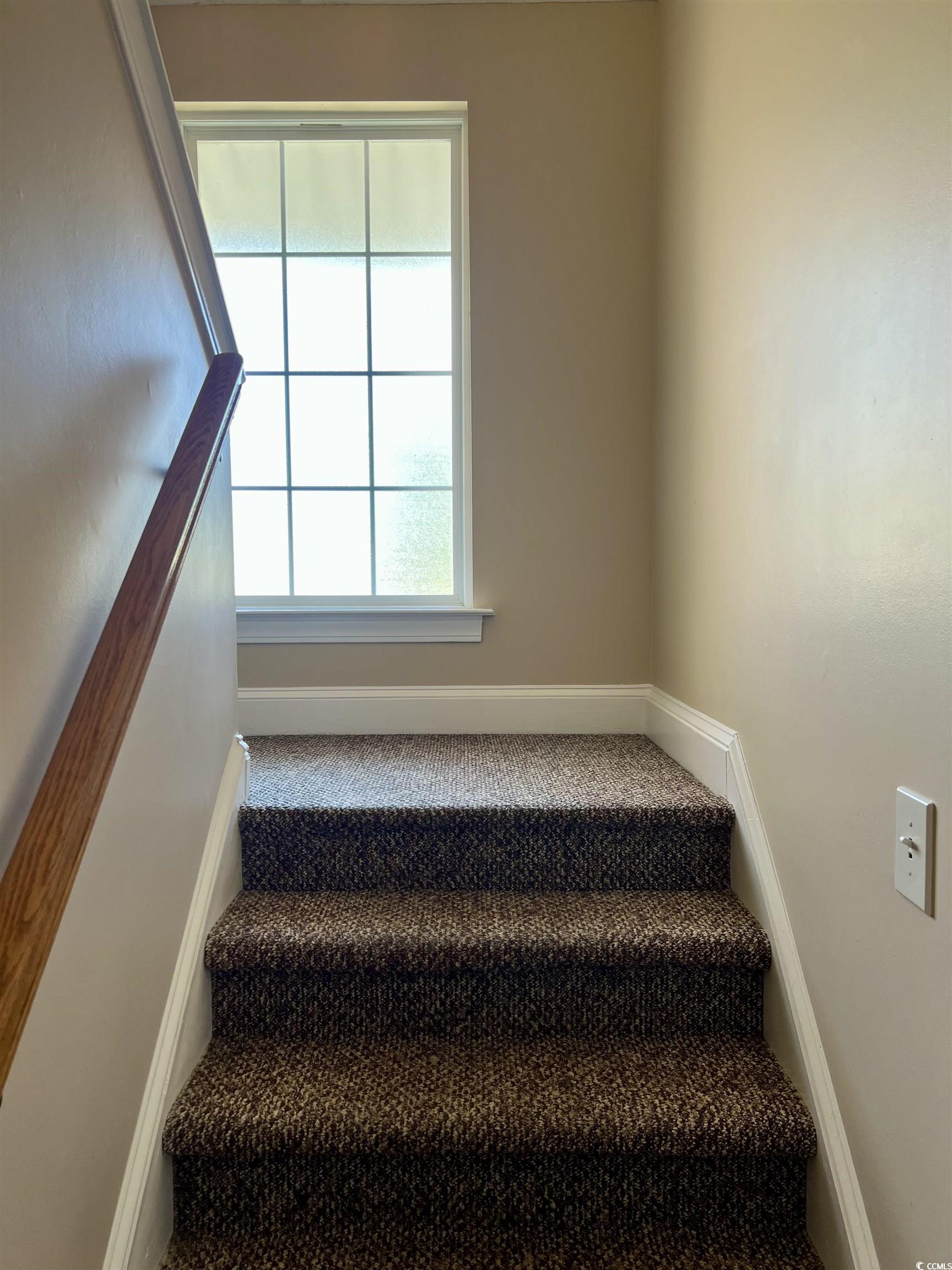 4394 Daphne Lane, Unit F Murrells Inlet, SC 29576 - Photo 5 of 40 Stairs featuring carpet flooring and baseboards