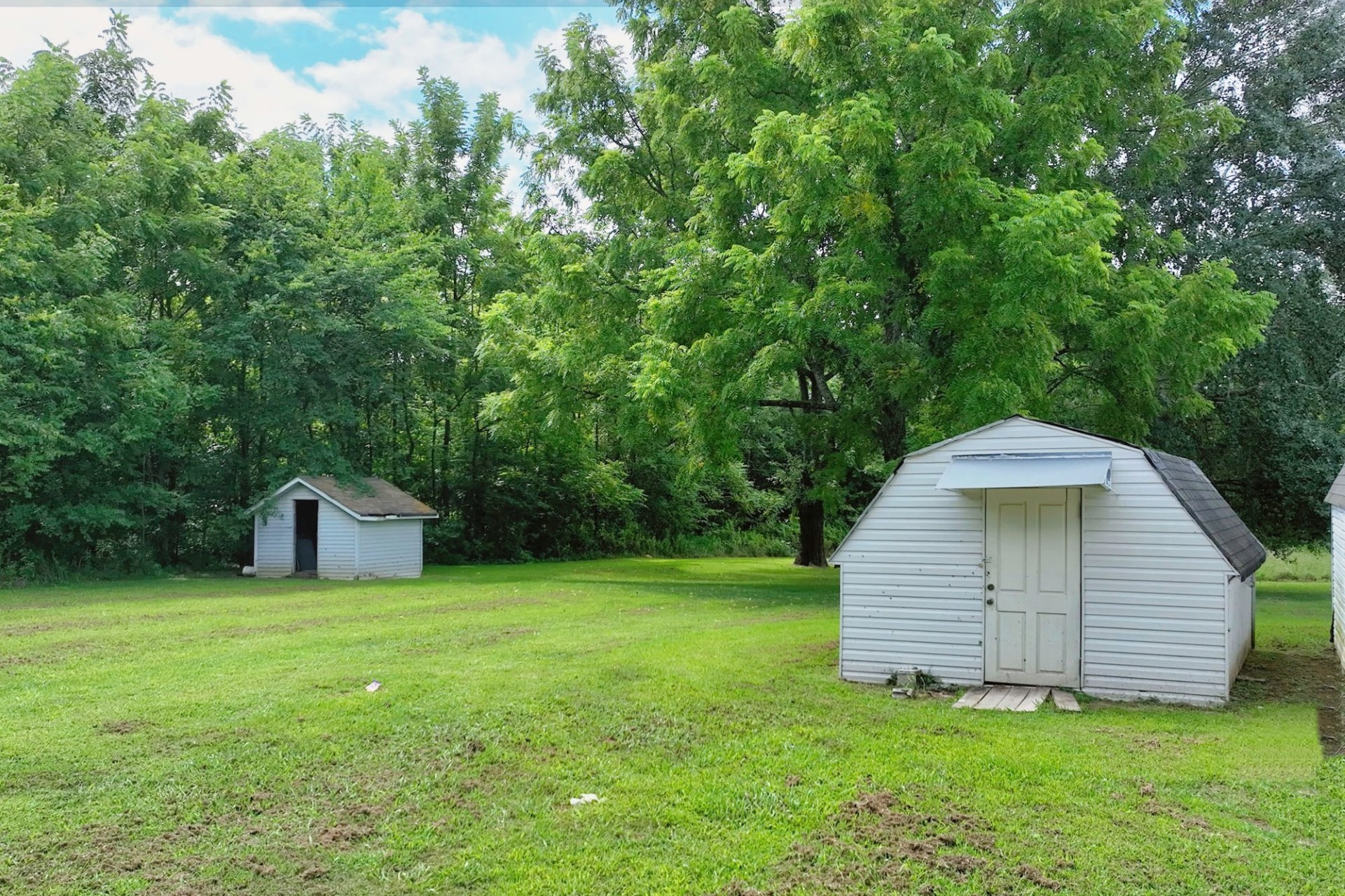 686 Clearview Road Cottontown, TN 37048 - Photo 5 of 22 a white house with a small yard and large trees
