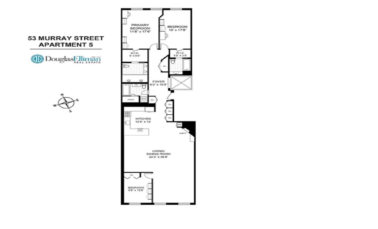 53 Murray Street, Unit 5 Manhattan, NY 10007 - Photo 11 of 11 a picture of a bench in front of a white house