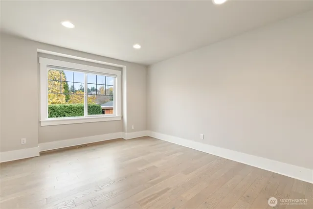 an empty room with window