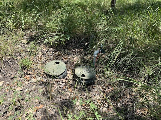 533 Squirrel Bend Uvalde, TX 78801 - Photo 3 of 19 a aerial view of a backyard of a house with table and chairs