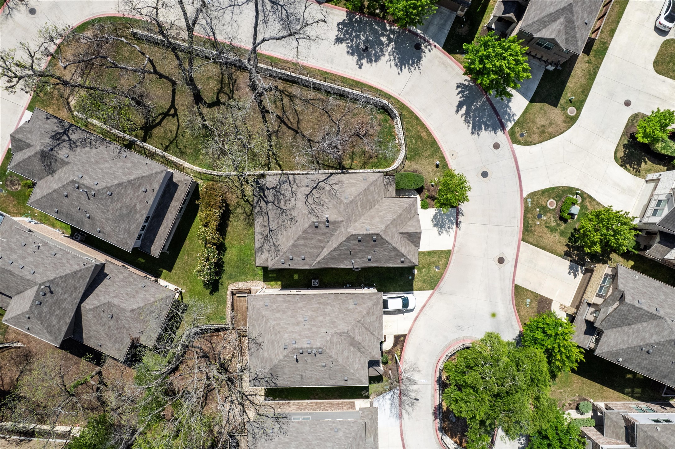 10502 Turnbull Loop, Unit 41 Austin, TX 78717 - Photo 31 of 35 an aerial view of a house with a yard