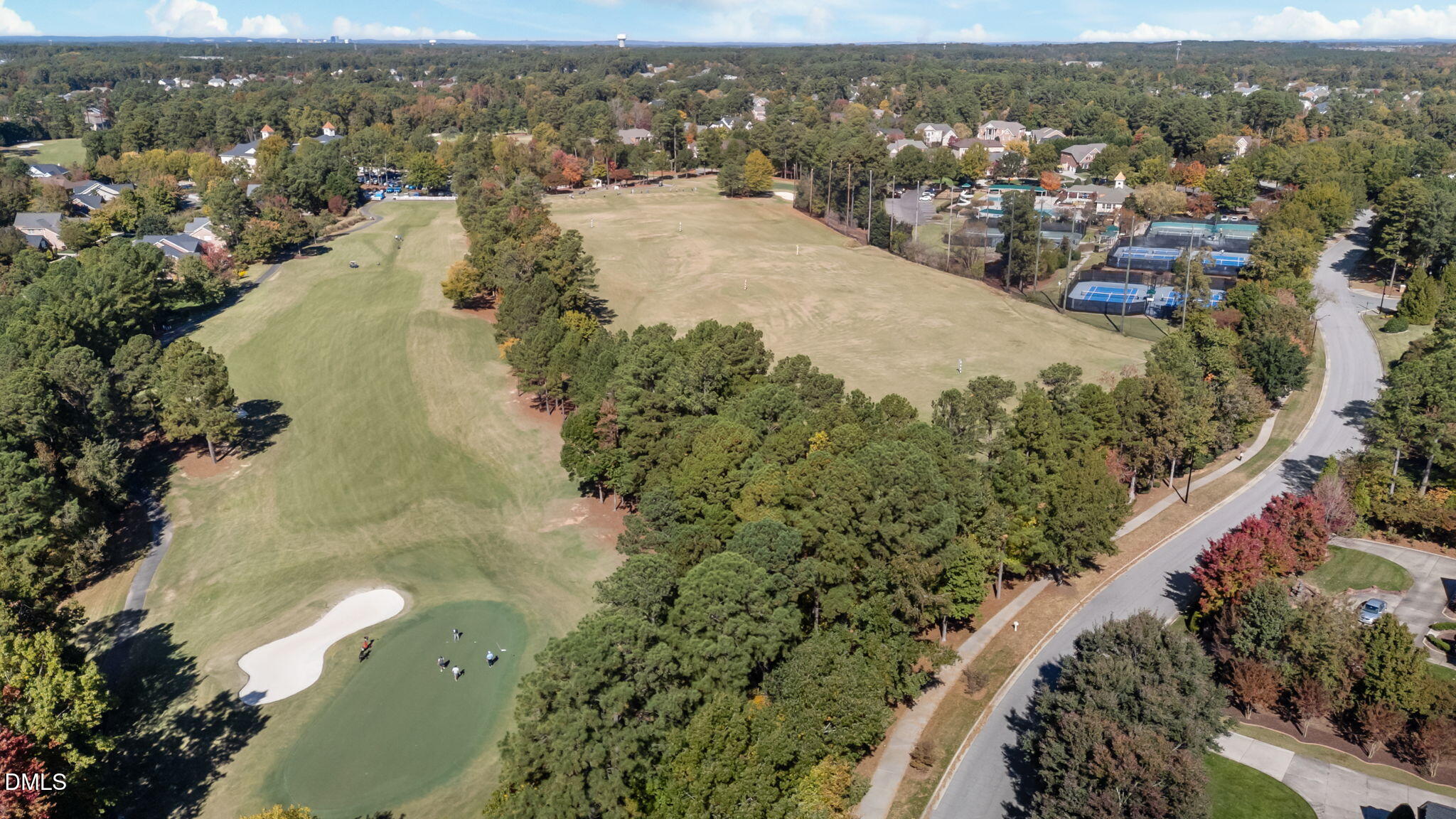 10410 Rosegate Court, Unit 201 Raleigh, NC 27617 - Photo 40 of 46 an aerial view of residential houses with outdoor space