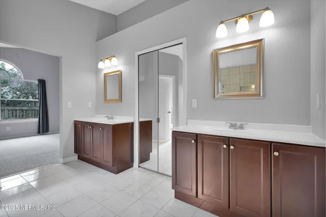 a view of backyard with green space