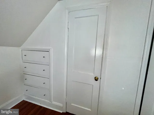 a view of a closet