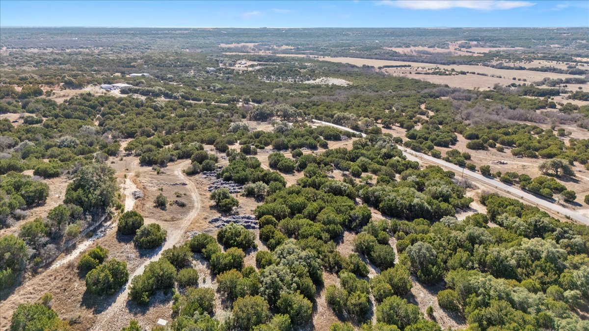 16350 Cedar Valley Road Killeen, TX 76542 - Photo 20 of 31 an aerial view of town with residential houses and mountain view