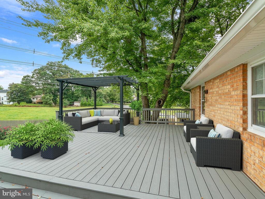 4232 Stafford Road Olney, MD 20832 - Photo 6 of 55 Dine alfresco on the custom Trex deck