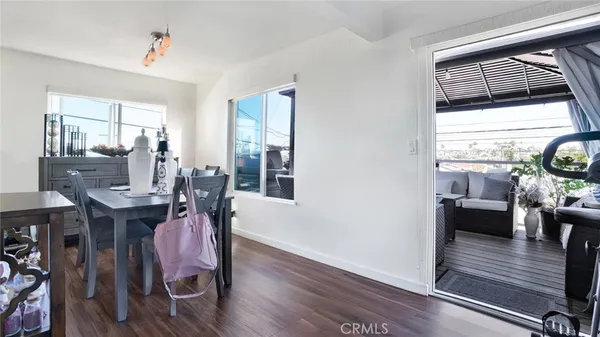 a outdoor living space with furniture