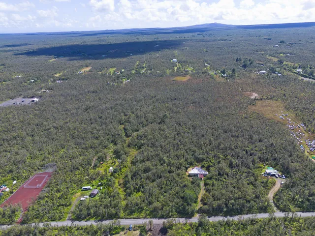 a view of an outdoor space and a mountain view