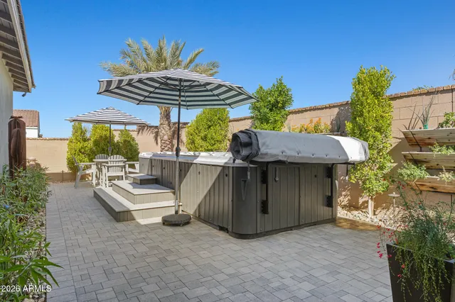 an aerial view of house with outdoor space
