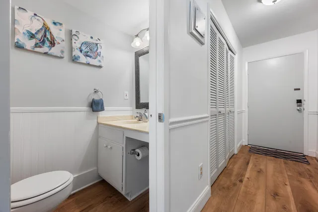 a bathroom with a sink and a toilet