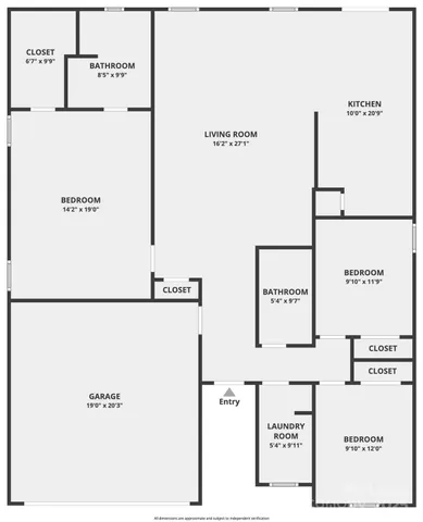 a aerial view of a house with a garden