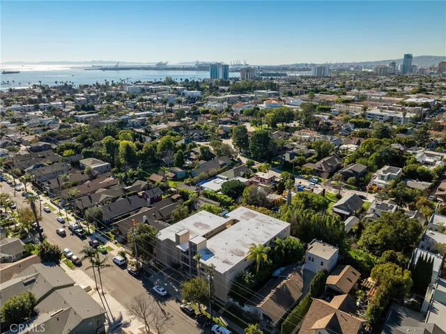 an aerial view of a city
