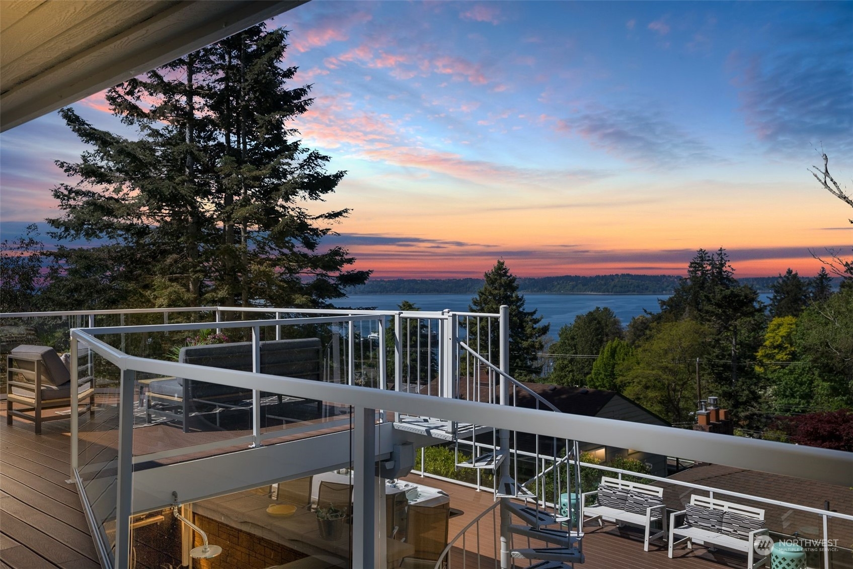 8423 Tillicum Road Southwest Seattle, WA 98136 - Photo 5 of 35 a view of a balcony with chairs