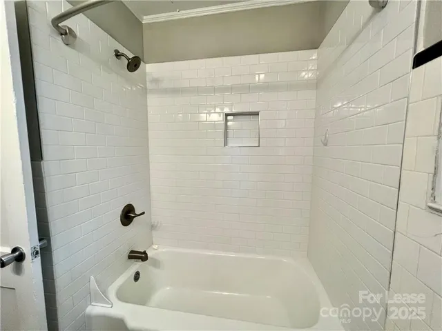 a bathroom with a tub