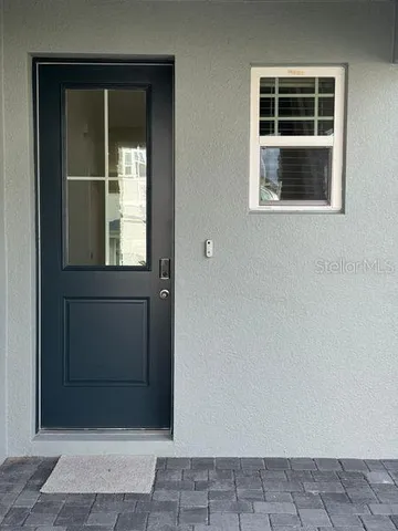 a view of an entryway of the house