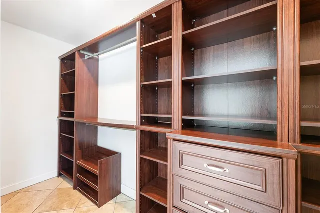 a view of closet area