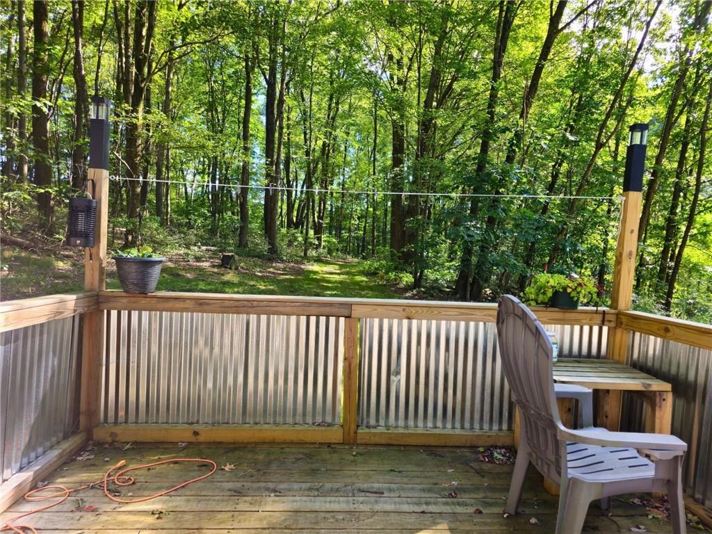 1088 Burns Road Kennerdell, PA 16374 - Photo 44 of 49 a balcony with wooden floor
