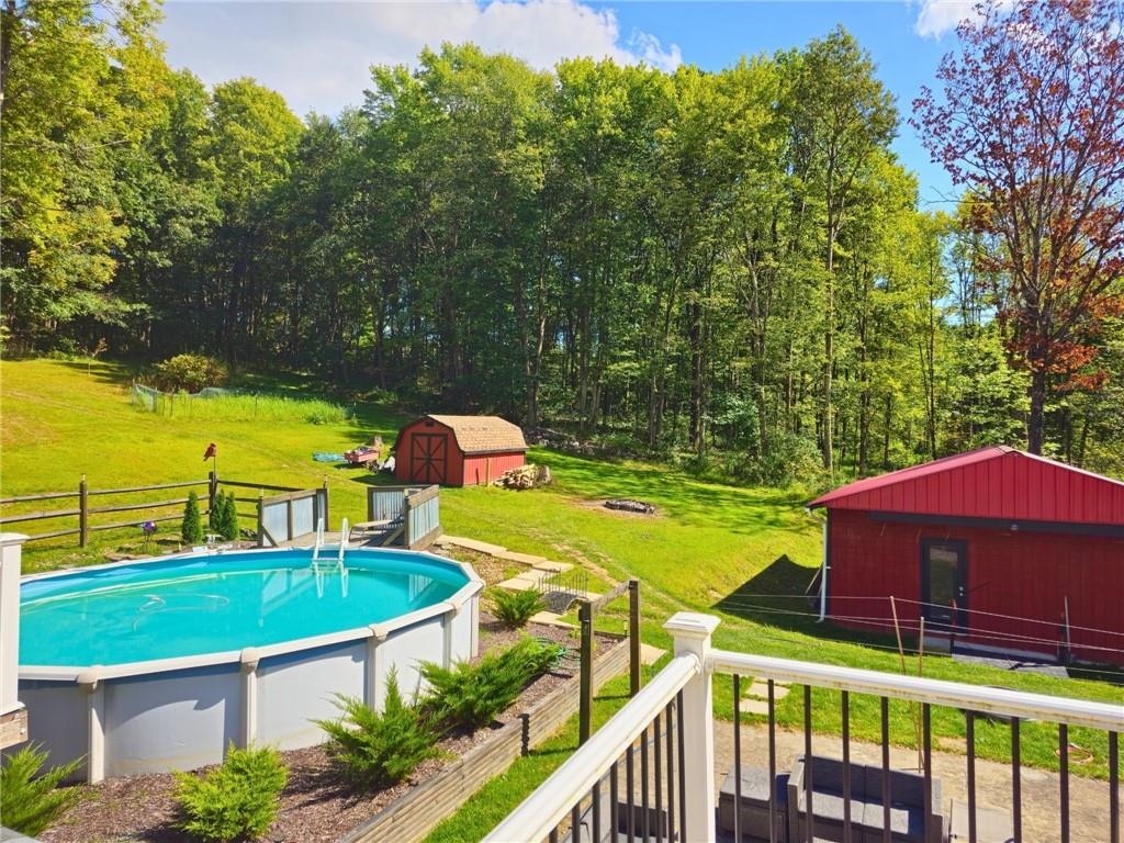 1088 Burns Road Kennerdell, PA 16374 - Photo 6 of 49 a view of a swimming pool with a patio