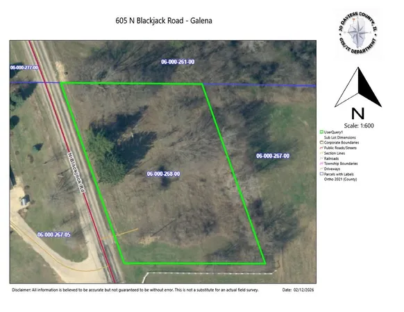 $49,500 | 605 North Blackjack Road, Galena, IL 61036