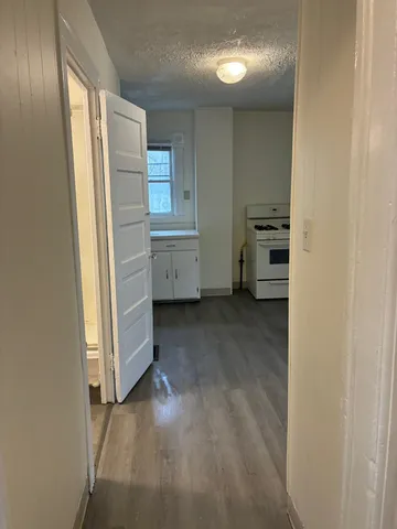 a view of walk in closet with window