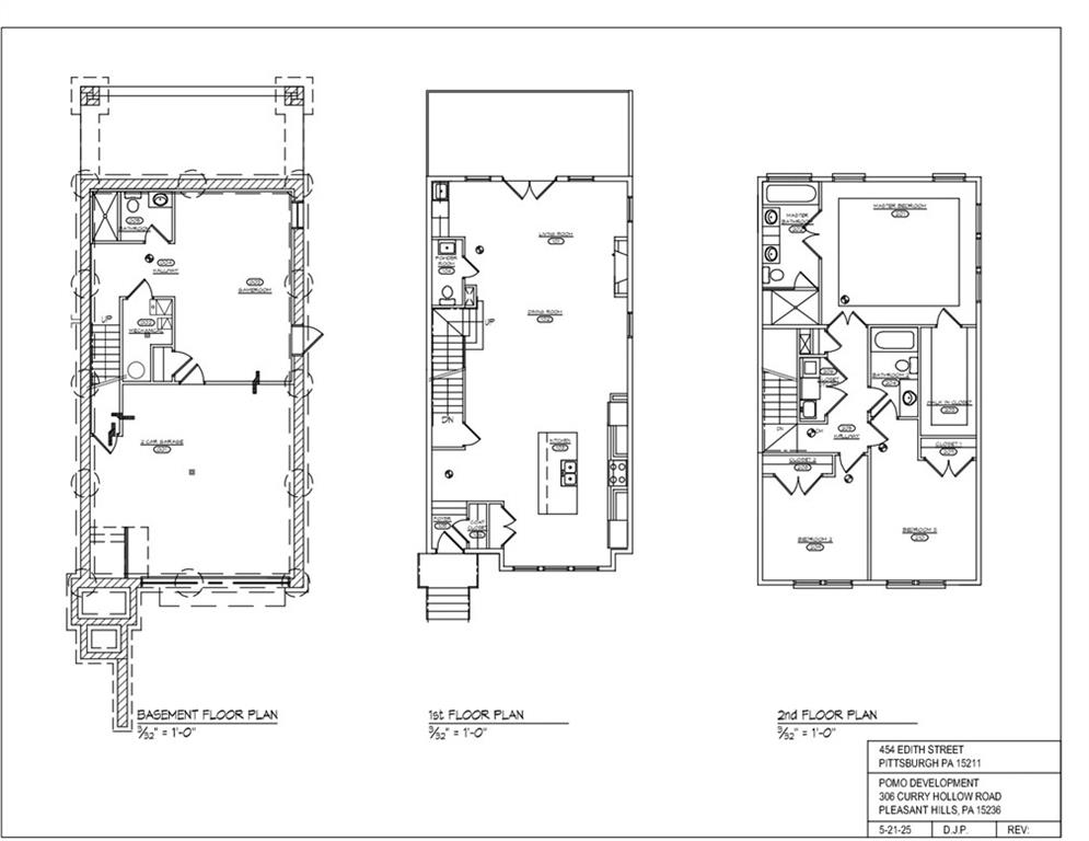 454 Edith Street Pittsburgh, PA 15211 - Photo 8 of 8 a black and white photo of a bedroom