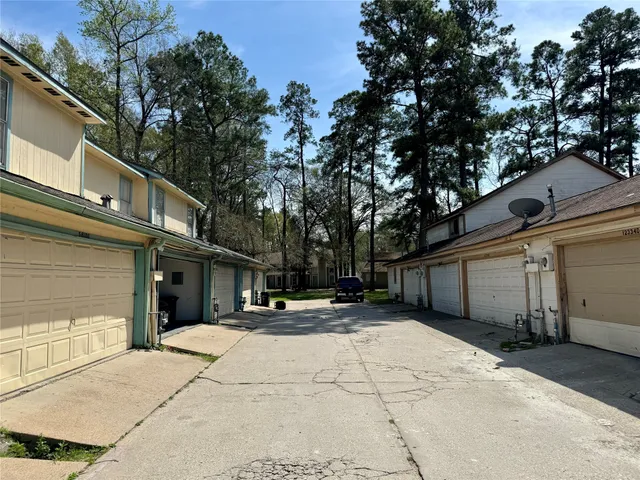 a house with trees in front of it