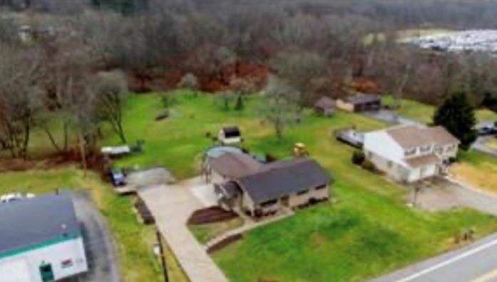 501 Highway 356 Apollo, PA 15613 - Photo 32 of 36 an aerial view of a house with garden space and street view