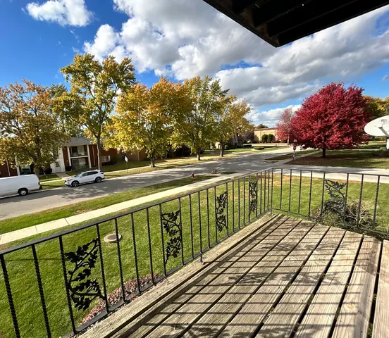 a view of lake from a balcony