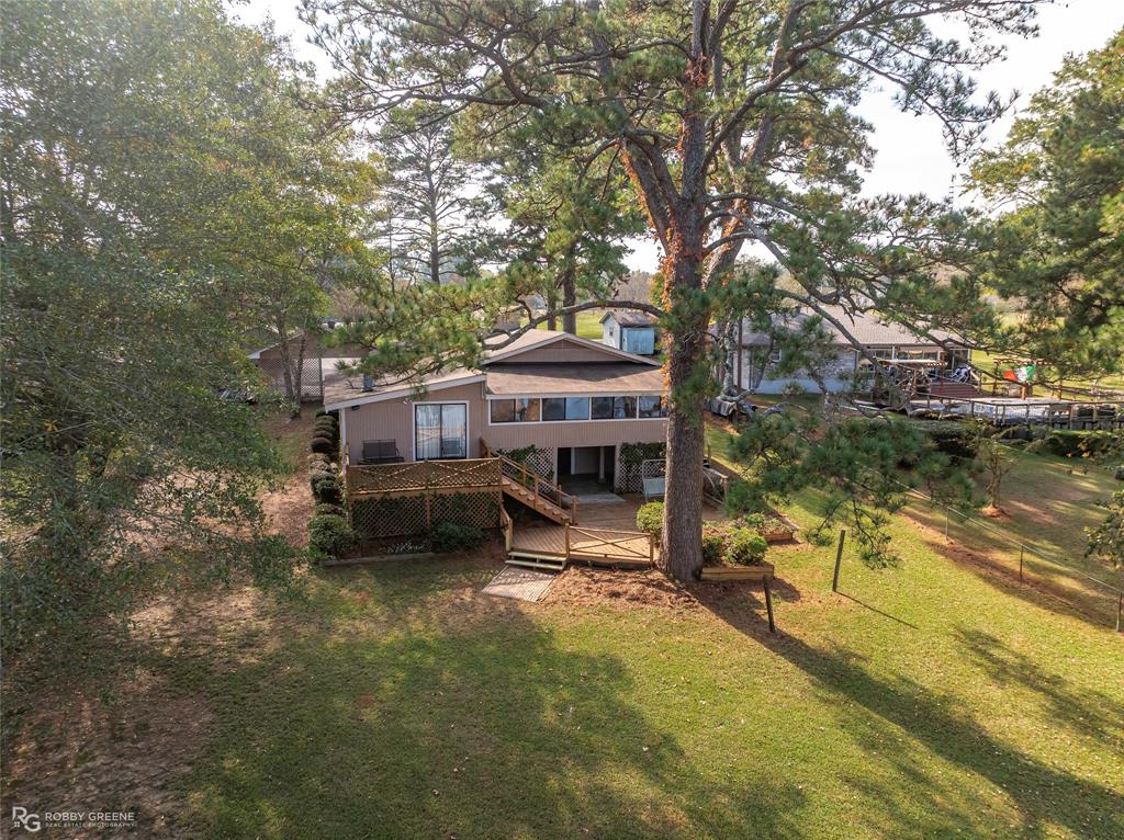 Lake side of property