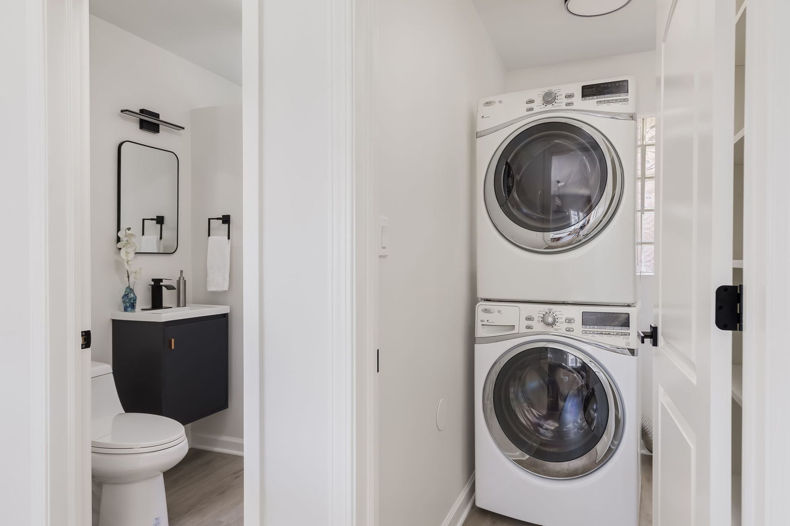 501 Byrd Road Riverside, IL 60546 - Photo 29 of 29 a view of a bathroom with a washer and dryer