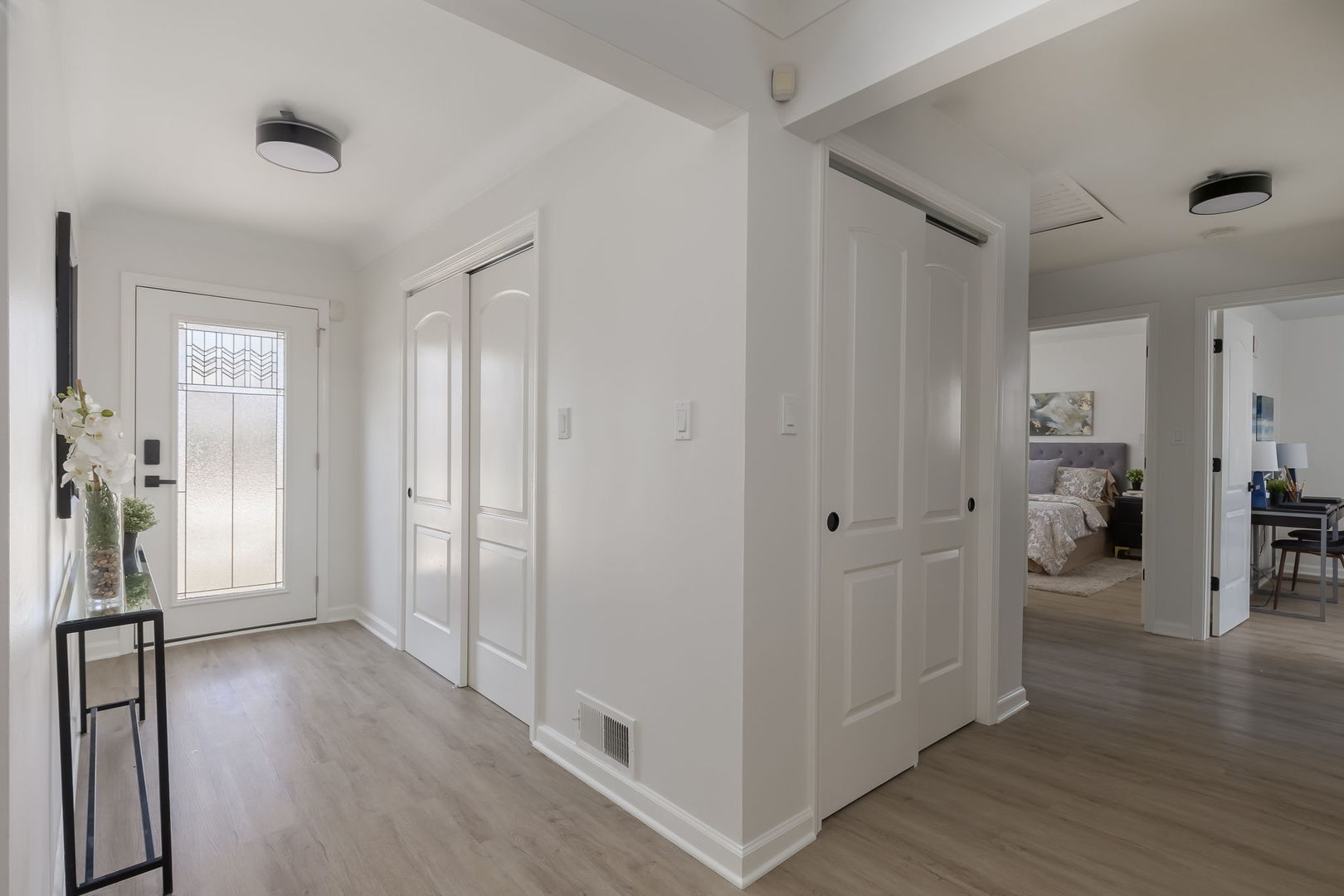 501 Byrd Road Riverside, IL 60546 - Photo 9 of 29 a view of entryway with yard and wooden floor