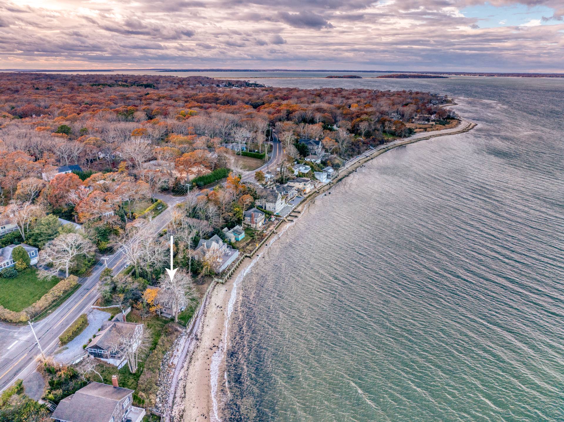 3675 Noyack Road Sag Harbor, NY 11963 - Photo 11 of 12 an aerial view of a house