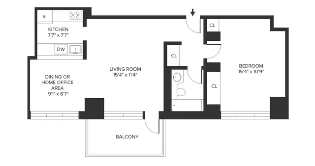 $4,925 | 260 West 52nd Street, Unit 21D | Theater District