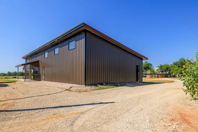 a backyard of a house