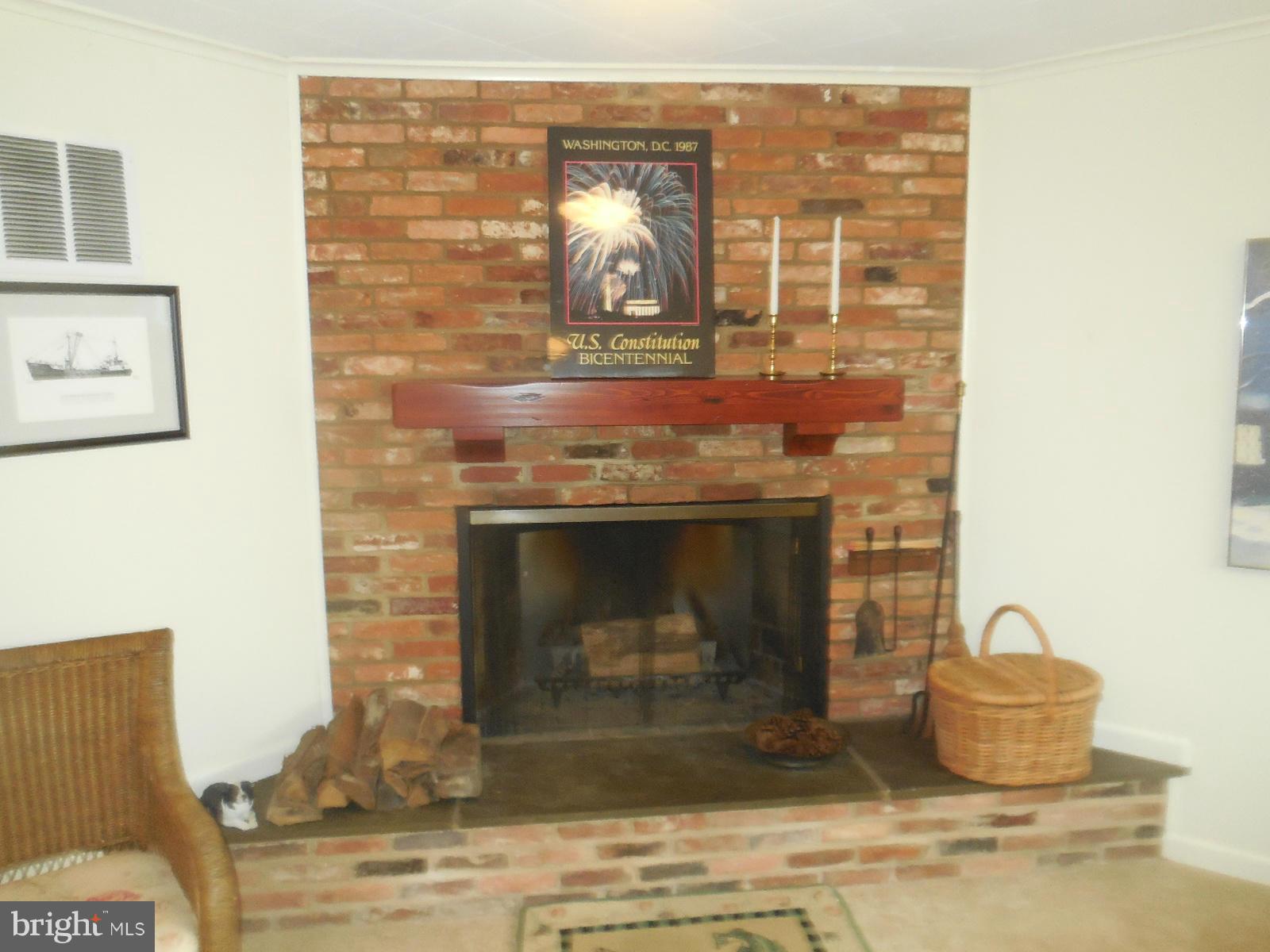 1908 Norvale Road Silver Spring, MD 20906 - Photo 27 of 30 a fireplace with a vase on top of it